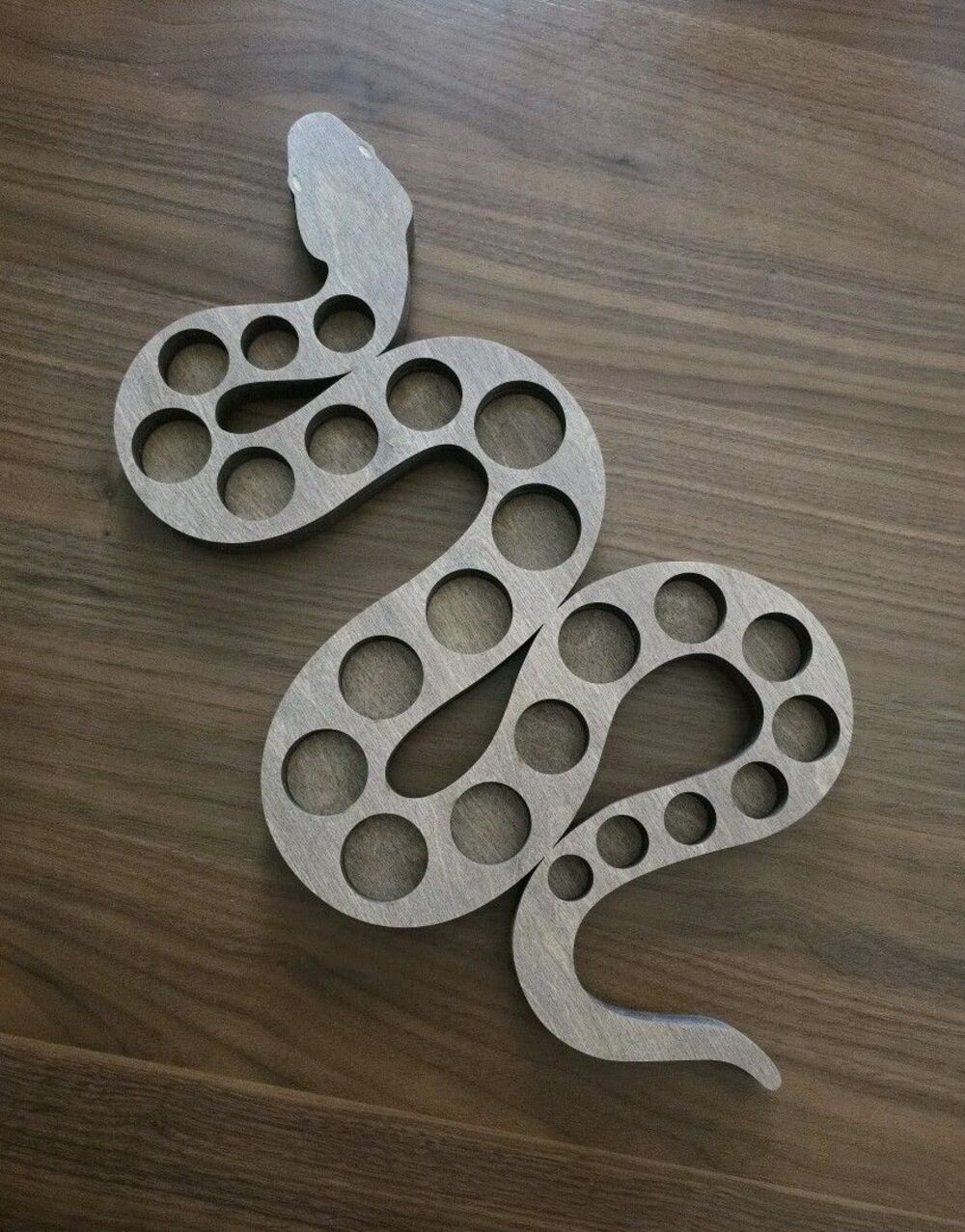 Wood Snake Decor Wall Art Laser Cut Wall Art Crystal Holder